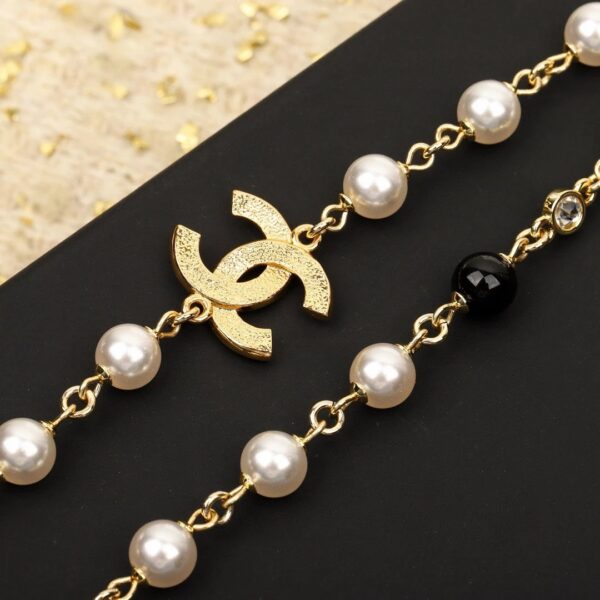 IMG_5560 CHANEL Pearl/Black Beads CC Baroque Sautoir Necklace
