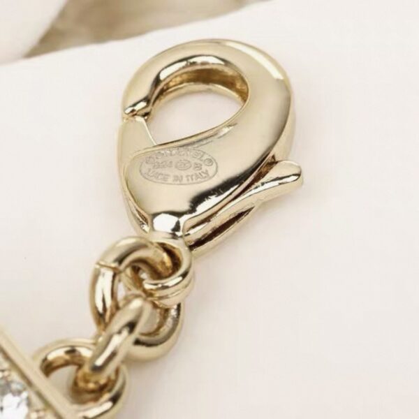 CHANEL Multi-layer bow embossing Necklace