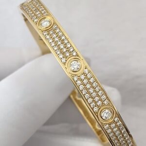 cartier love bracelet diamonds full paved wider version