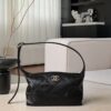 CHANEL 26P Hobo Bag Shiny Lambskin In Black