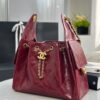 CHANEL 25 Small Handbag Shiny Crumpled Calfskin  Burgundy