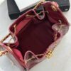 CHANEL 25 Small Handbag Shiny Crumpled Calfskin  Burgundy