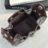 CHANEL 25 Small Handbag Shiny Crumpled Calfskin Dark Brown
