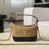 CHANEL Clutch With Chain Suede Calfskin Shiny Lambskin