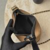 CHANEL Clutch With Chain Suede Calfskin Shiny Lambskin