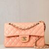 CHANEL Lambskin Classic Flap Light Orange