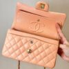 CHANEL Lambskin Classic Flap Light Orange