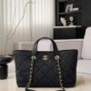 CHANEL 26C Shopping Bag Washed Denim
