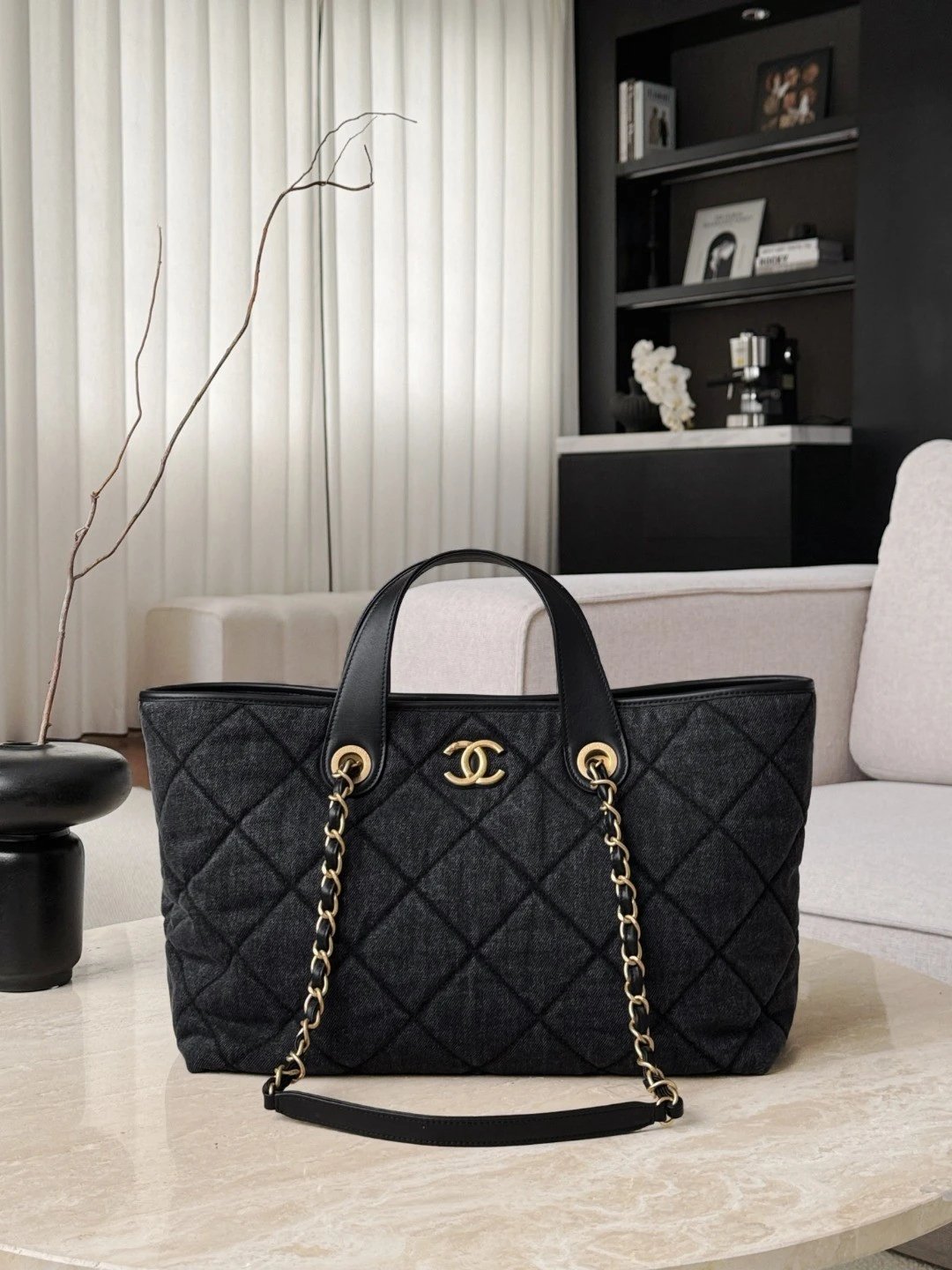 IMG_6045 CHANEL 26C Shopping Bag Washed Denim - 图片 2