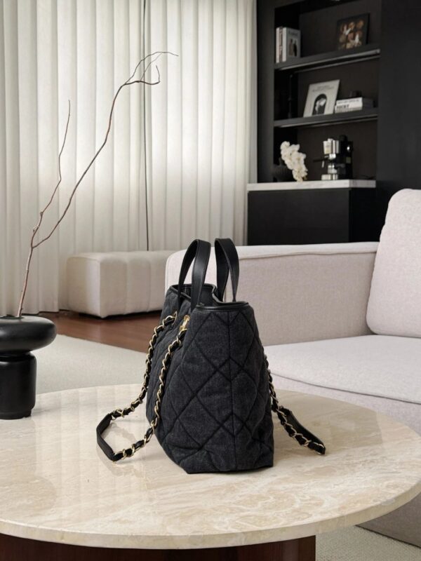 CHANEL 26C Shopping Bag Washed Denim