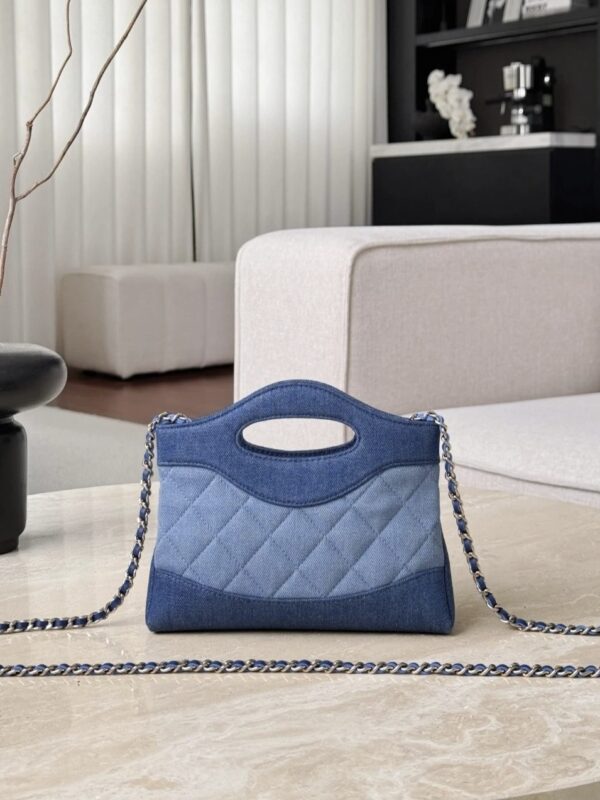 CHANEL 26P Clutch with chain Washed denim