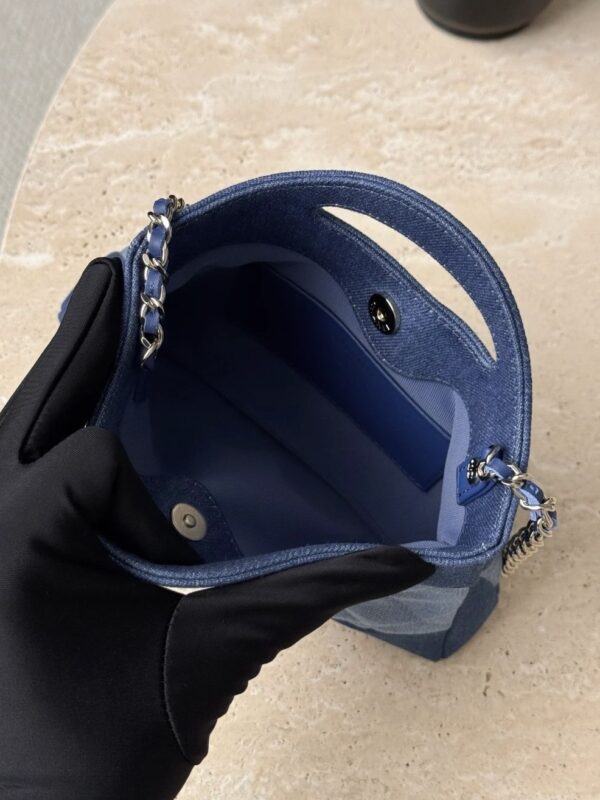 CHANEL 26P Clutch with chain Washed denim
