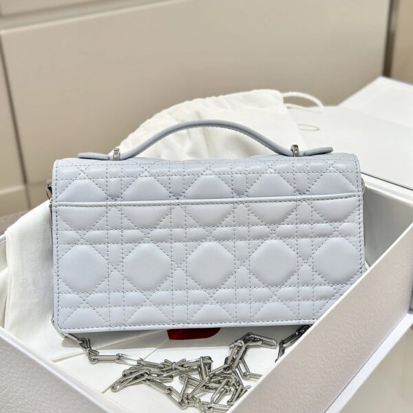 My Dior Mini Bag Ice Blue Cannage Lambskin