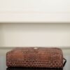 CHANEL Classic Vanity with Chain Braided Raffia Brown