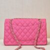 CHANEL Classique Flap Medium Handbag Champagne Gold Hardware