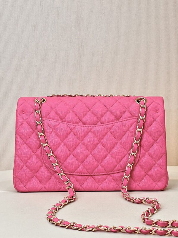 CHANEL Classique Flap Medium Handbag Champagne Gold Hardware