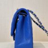 CHANEL Caviar Quiltedl Double Flap Blue