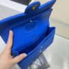 CHANEL Caviar Quiltedl Double Flap Blue