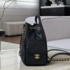 CHANEL 25Bag Black Backpack Caviar Leather