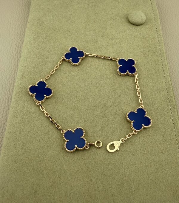 VCA Vintage Alhambra pendant- Blue Agate