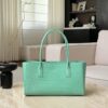 CHANEL Small Shopping Bag Green Crocodile embossed calfskin