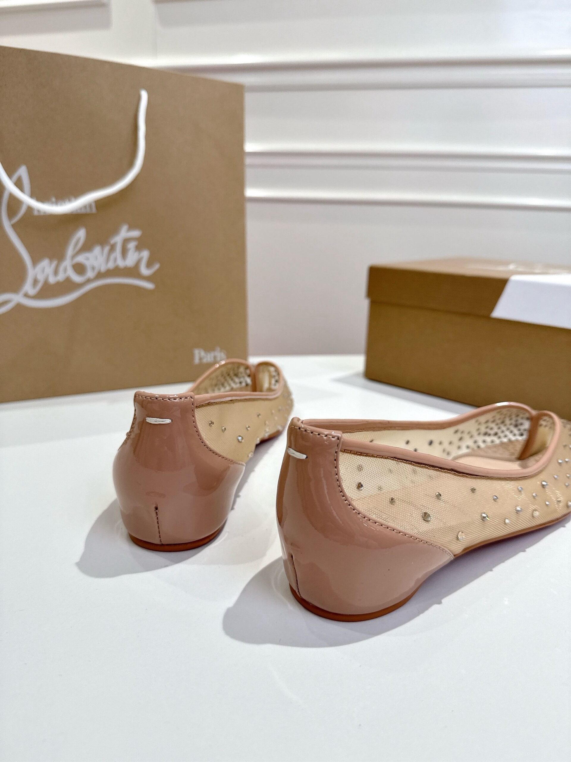 IMG_6692 Maison Margiela X CL Tabi Crystal- Embellished Mesh Ballerina Flats - 图片 5