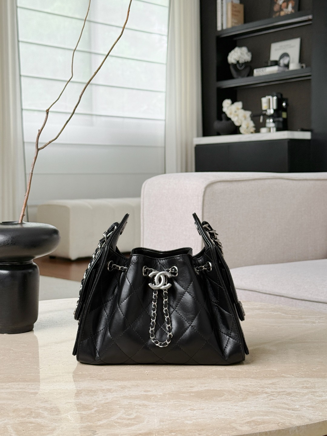 IMG_6700 CHANEL 26C 25Bag Aged Calfskin In Black - 图片 2