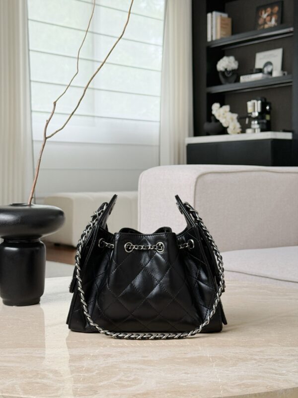 CHANEL 26C 25Bag Aged Calfskin In Black