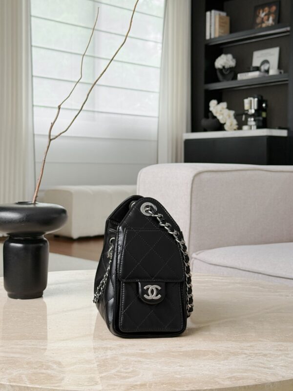 CHANEL 26C 25Bag Aged Calfskin In Black