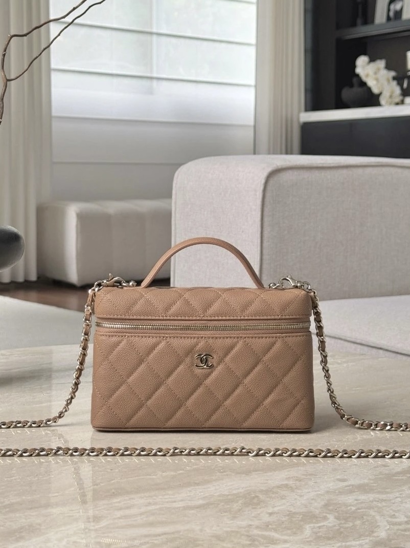 IMG_6772 CHANEL 25P Vanity with chain – Grained calfskin - 图片 2