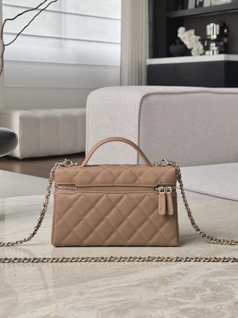 IMG_6773 CHANEL 25P Vanity with chain – Grained calfskin - 图片 3
