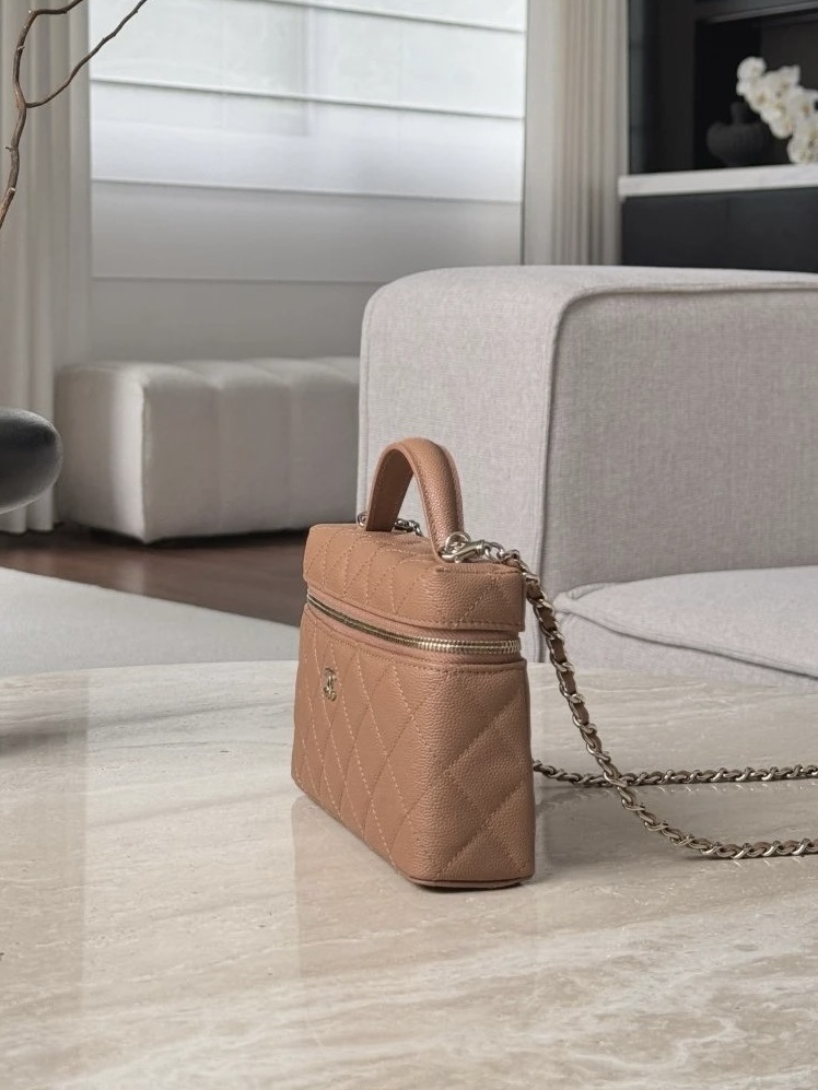 IMG_6774 CHANEL 25P Vanity with chain – Grained calfskin - 图片 4