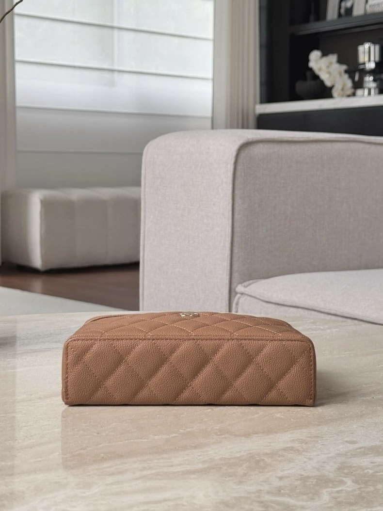 IMG_6775 CHANEL 25P Vanity with chain – Grained calfskin - 图片 5