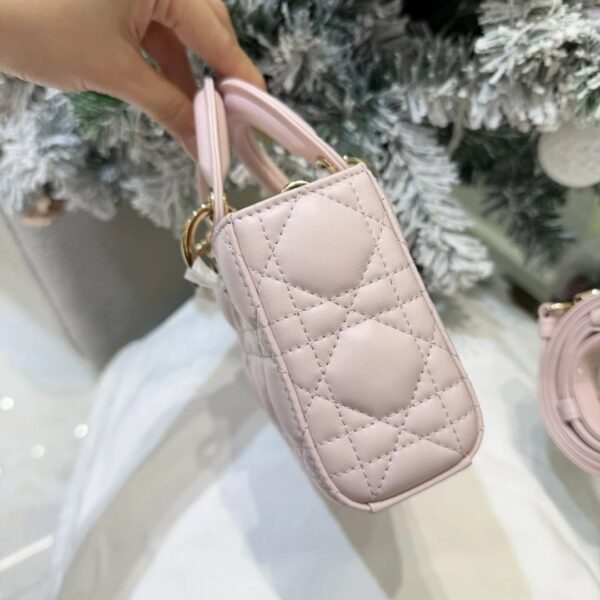 DIOR Mini Lady D-Joy Bag Pink Cannage Lambskin