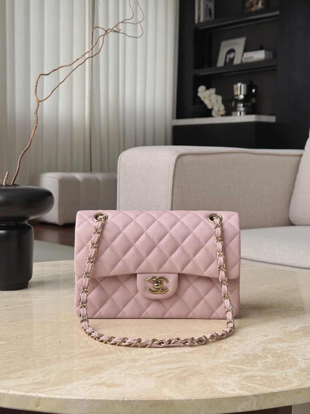 IMG_6852 CHANEL Classique Flap Small Handbag Caviar Leather - 图片 2