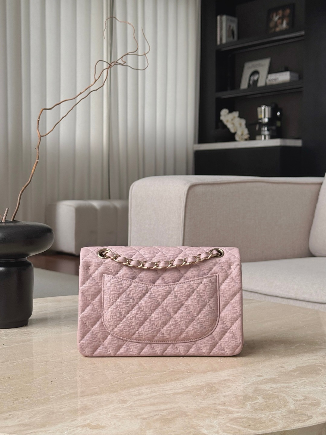 IMG_6853 CHANEL Classique Flap Small Handbag Caviar Leather - 图片 3