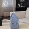 CHANEL 25C 25Bag Wash Denim Light Blue