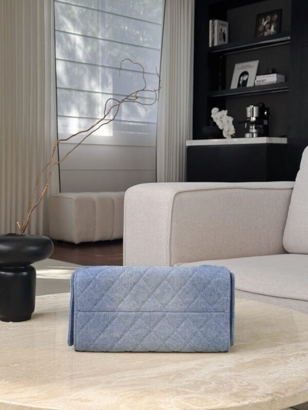 CHANEL 25C 25Bag Wash Denim Light Blue