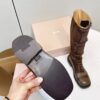 MIUMIU ace-up leather boots