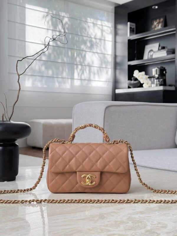 CHANEL 25B Mini Flap Bag with CC Top Handle