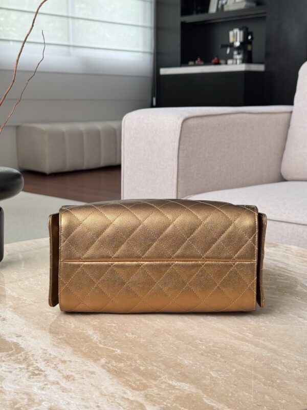 CHANEL 26C 25Bag Caviar leather In Metallic Bronze