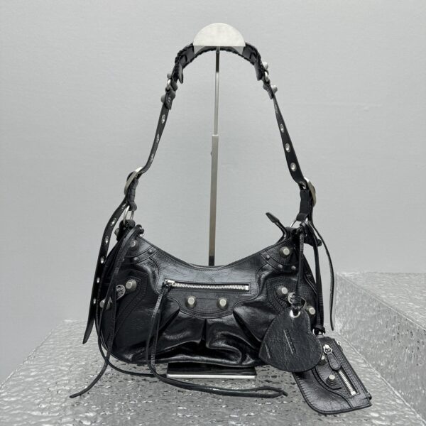 BALENCIAGA Le Cagole Shoulder Bag Small in Black