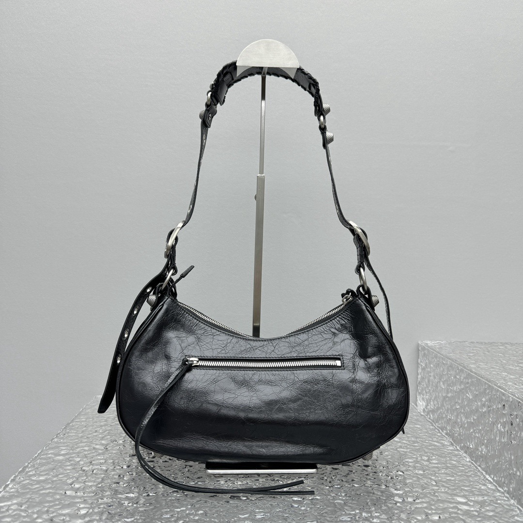 IMG_7394 BALENCIAGA Le Cagole Shoulder Bag Small in Black - 图片 4