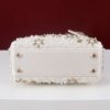 DIOR MINI Lady Embroidered Snowflake embroidery with beads in Calfskin