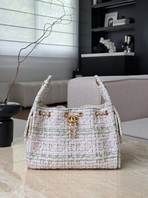 CHANEL 25 small handbag Wool tweed