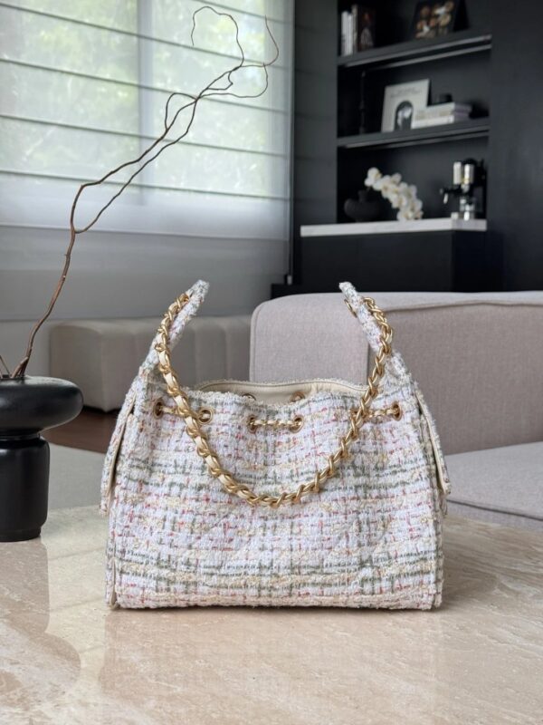 CHANEL 25 small handbag Wool tweed