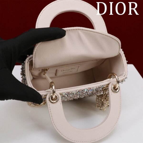 DIOR Mini Lady Pavé diamond embroidery