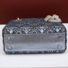DIOR MINI Lady dior Embroidered Pearl Decoration, Calfskin and Satin