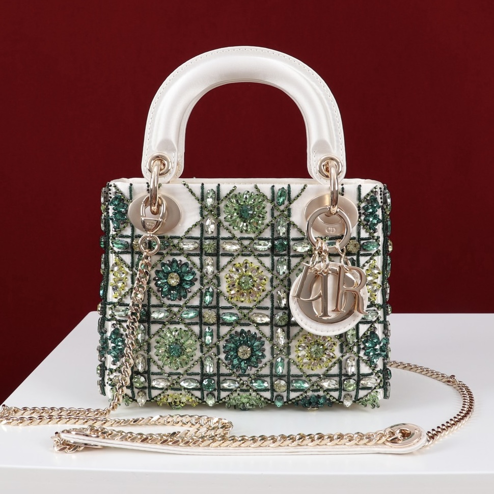 IMG_7549 DIOR lady dior-tas Flower Cannages Calfskin - 图片 2