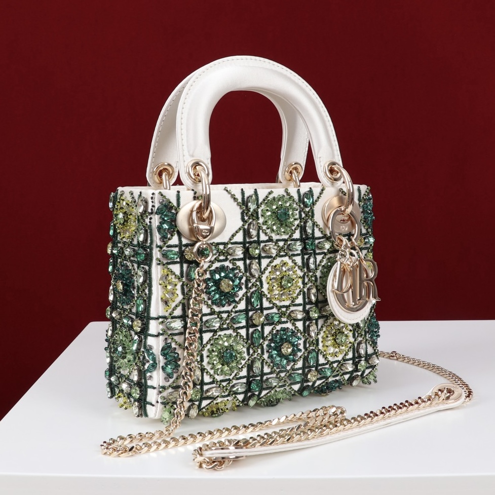 IMG_7550 DIOR lady dior-tas Flower Cannages Calfskin - 图片 3